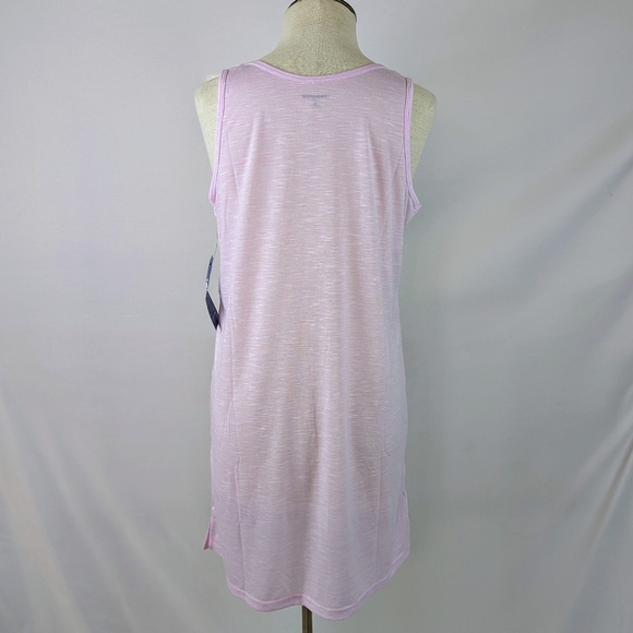 Life Is Good Sleep Shirt Nightgown Sleeveless  Pockets Flower Print Pink M NWT - Picture 7 of 12
